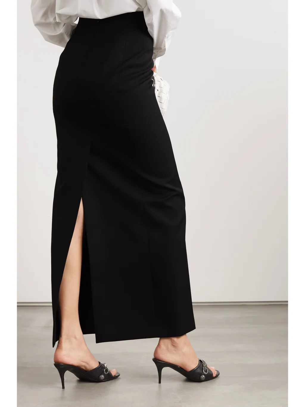 Striped Ultra-Long Midi Skirt