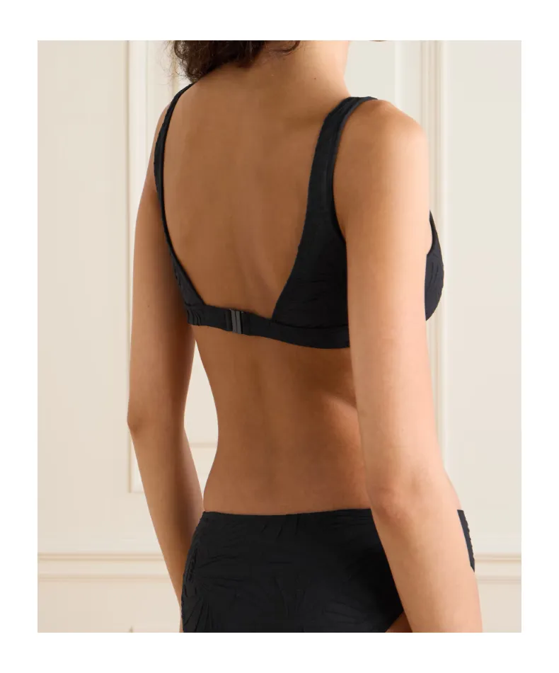 Hephaistos Stretch-Cloqué Bikini Top