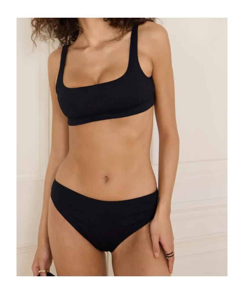 Hephaistos Stretch-Cloqué Bikini Top