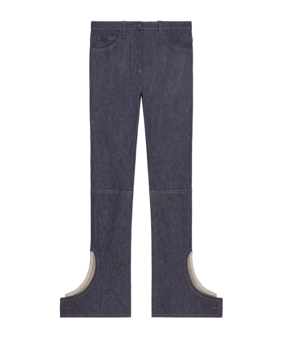 Logo-Embroidered Straight Jeans