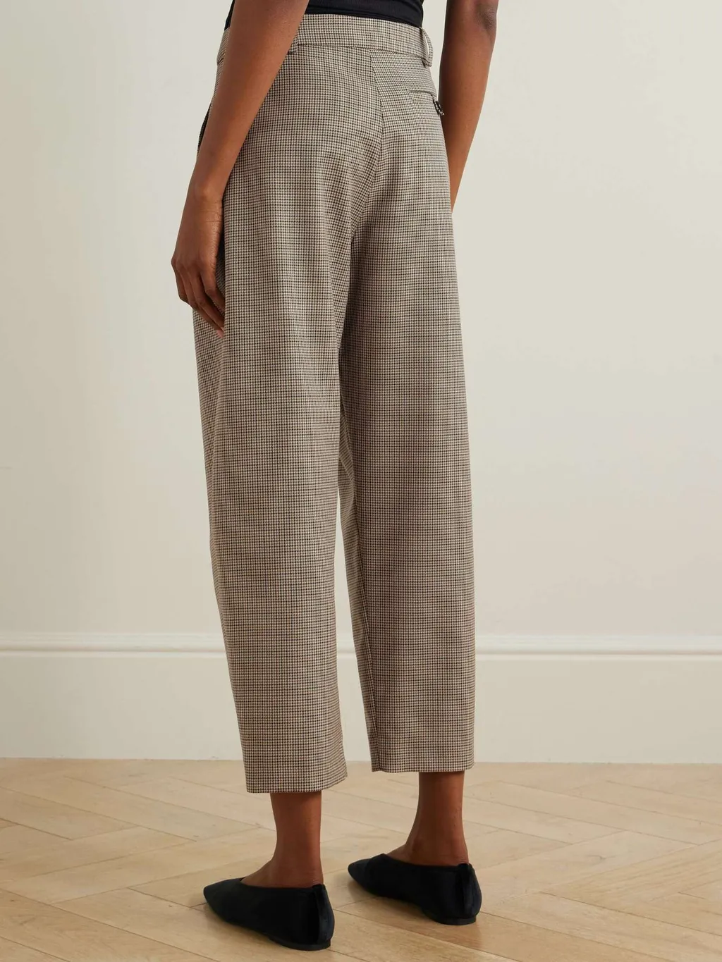 Iconic Houndstooth Cropped Trousers