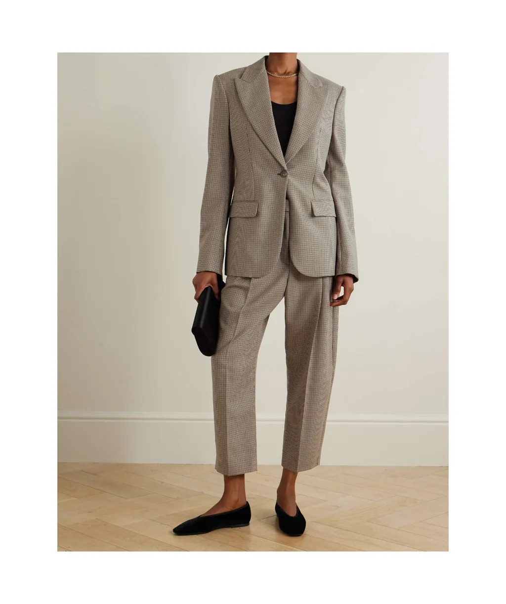 Iconic Houndstooth Cropped Trousers