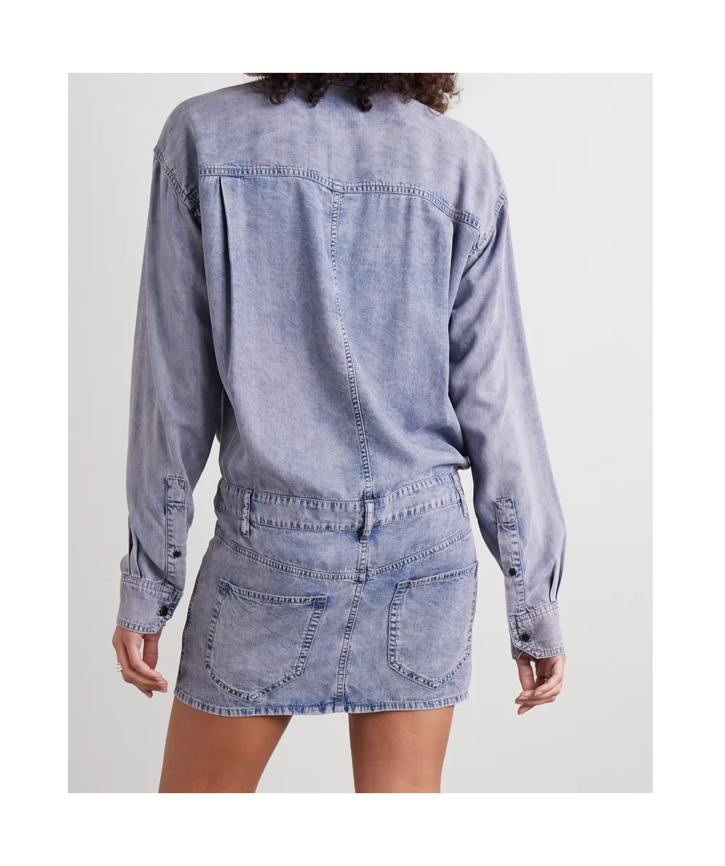 Long-Sleeved Denim Dress