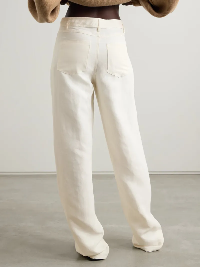 Peran Woven Straight-Leg Pants