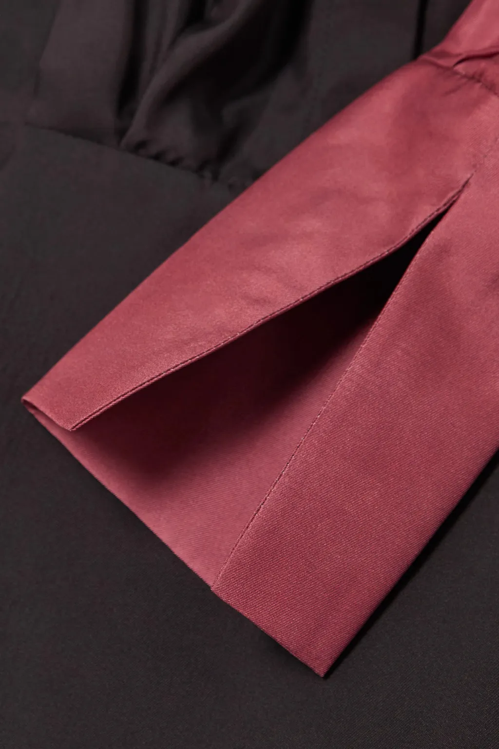 Two-Color Satin Dress