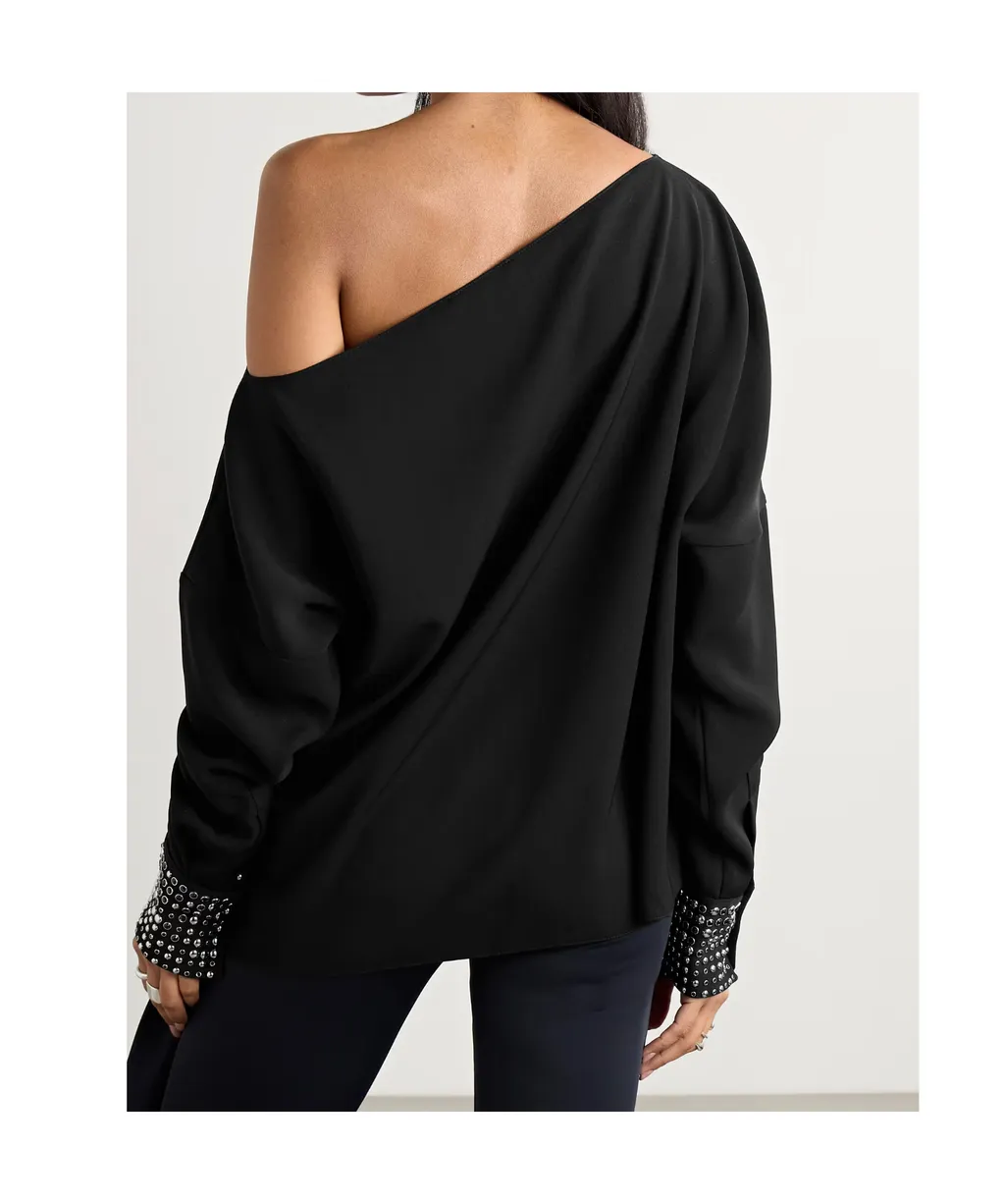 Volante Off-The-Shoulder Blouse