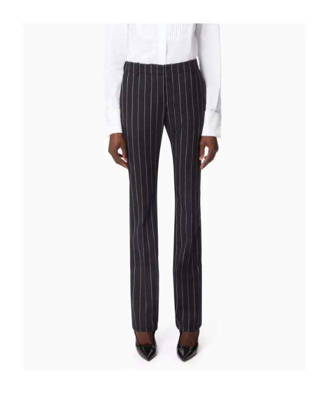Pinstripe Wool Pants