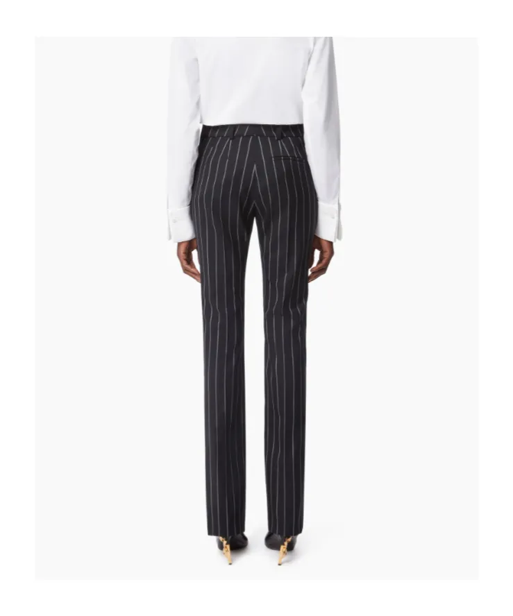Pinstripe Wool Pants