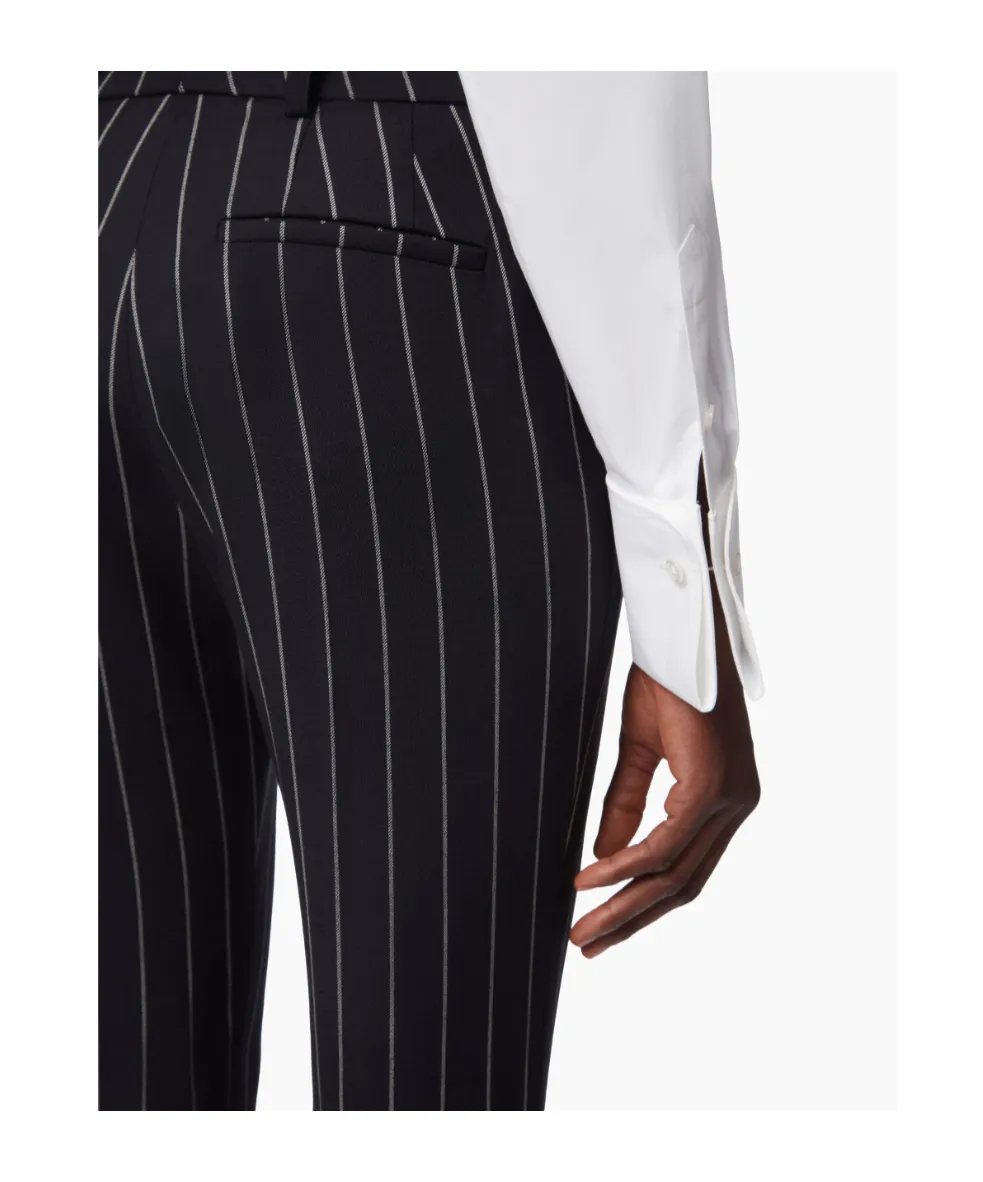 Pinstripe Wool Pants