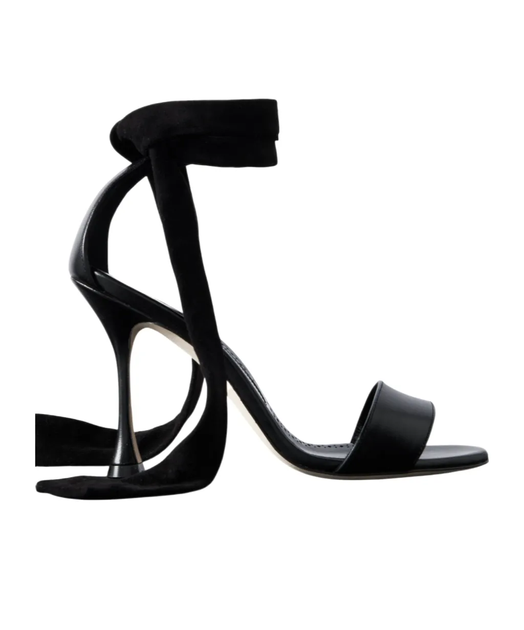 Round Toe High Heel Sandals