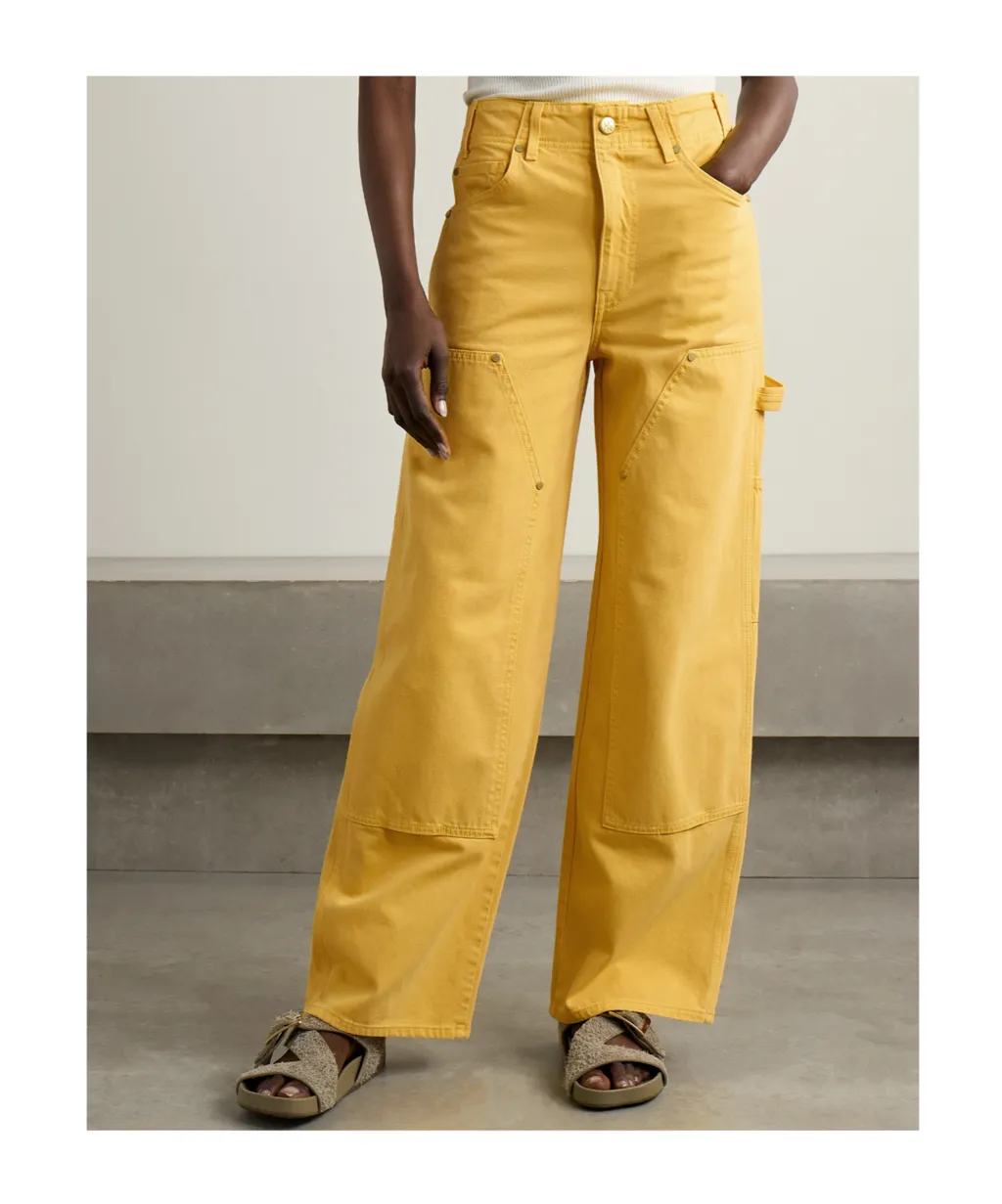 High-Waisted Wide-Leg Jeans