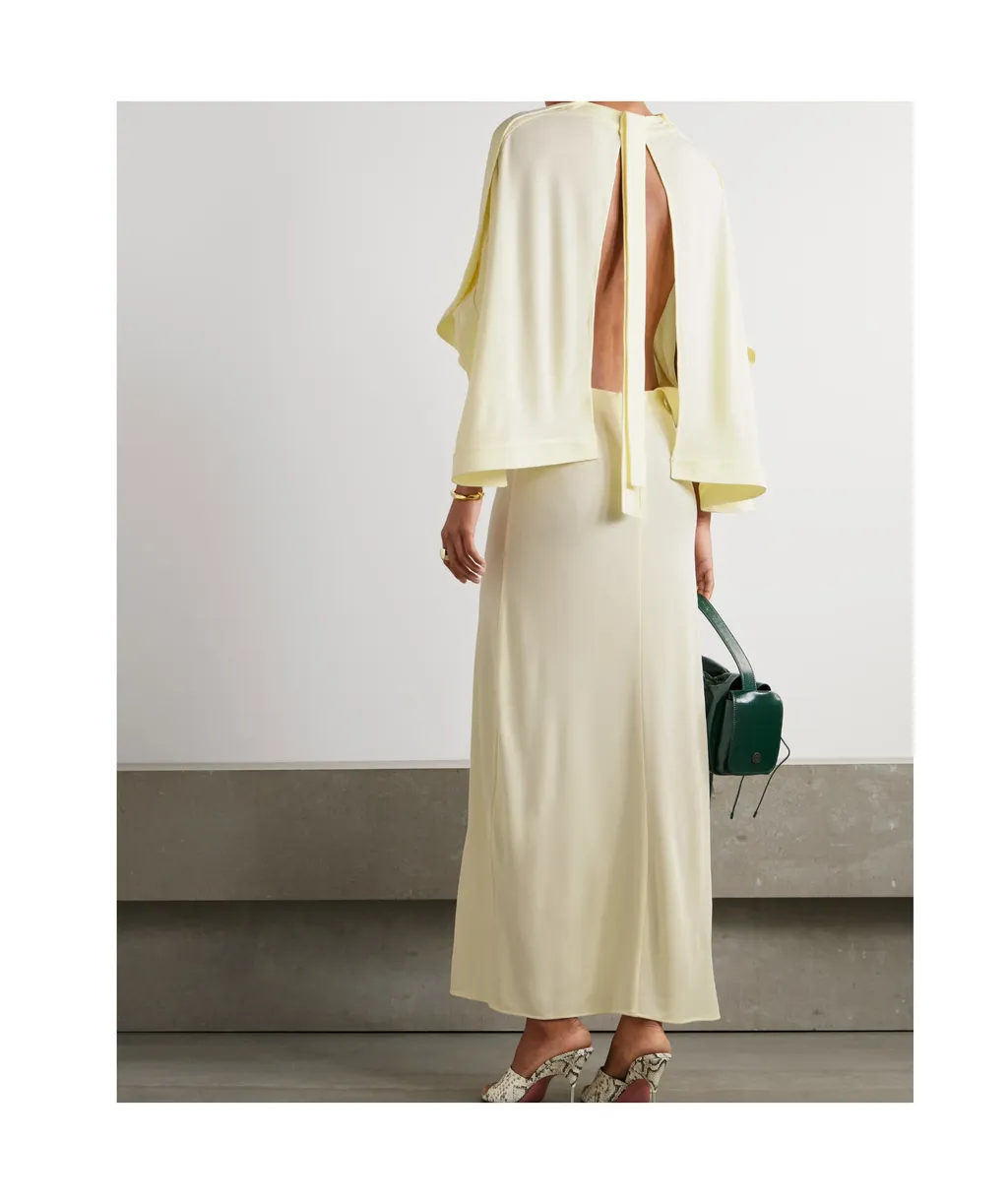 Catius Open-Back Jersey Maxi Dress