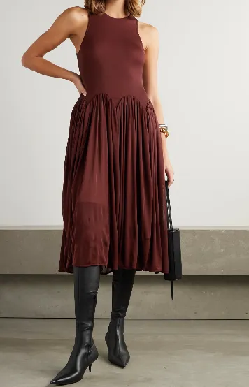 Hip-Gathered Dress
