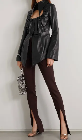 Hoguti Openwork Pleated Texture Shirt