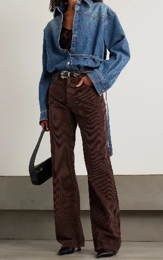 Belted Denim Shirt