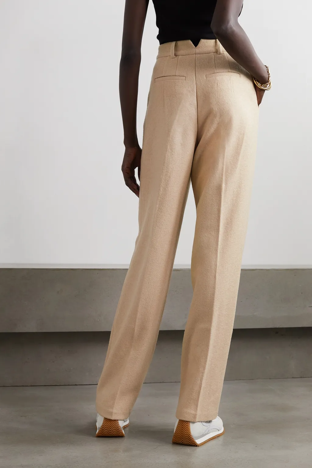 Layton Pleated Wool Trousers