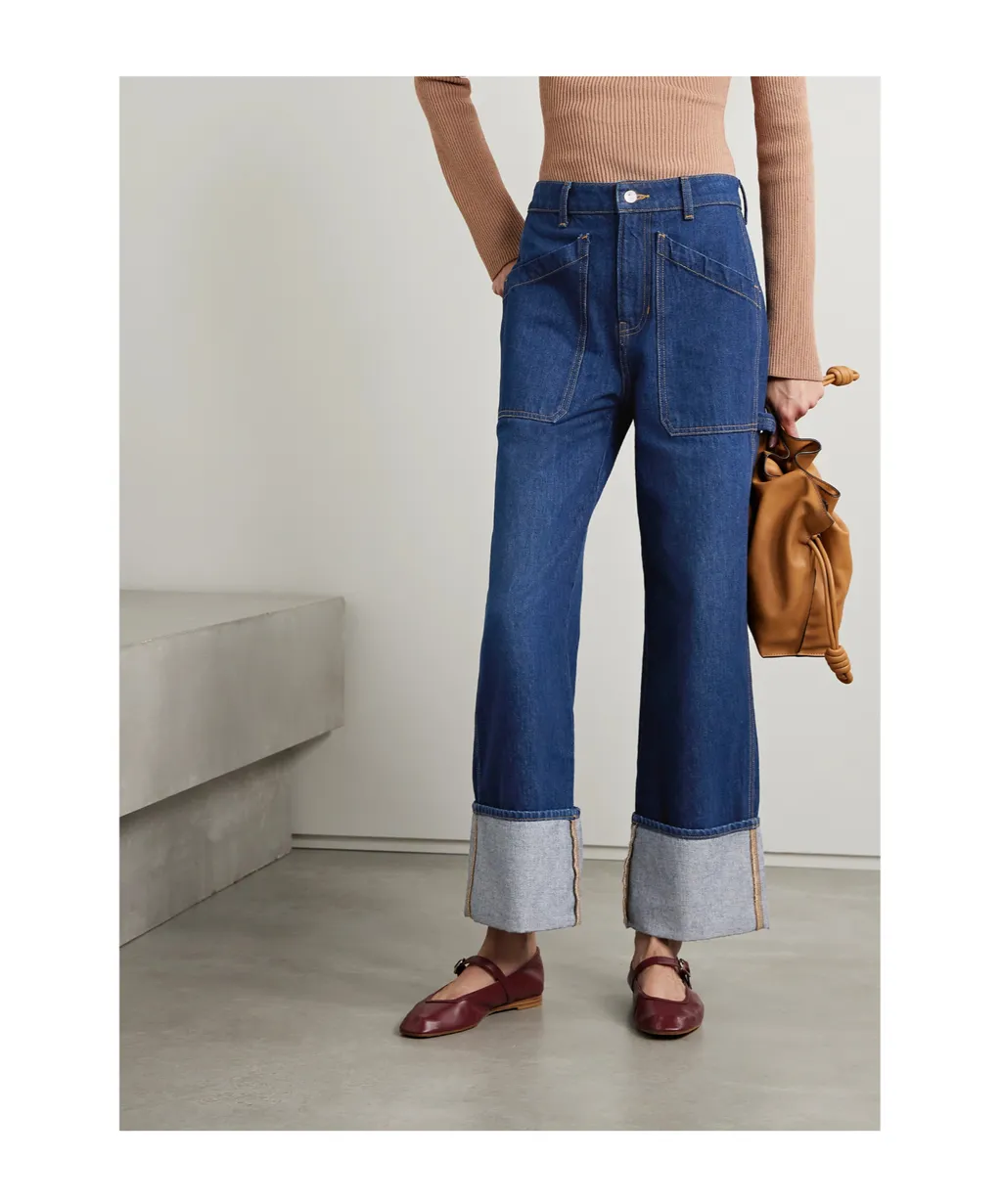 High-Waisted Wide-Leg Jeans