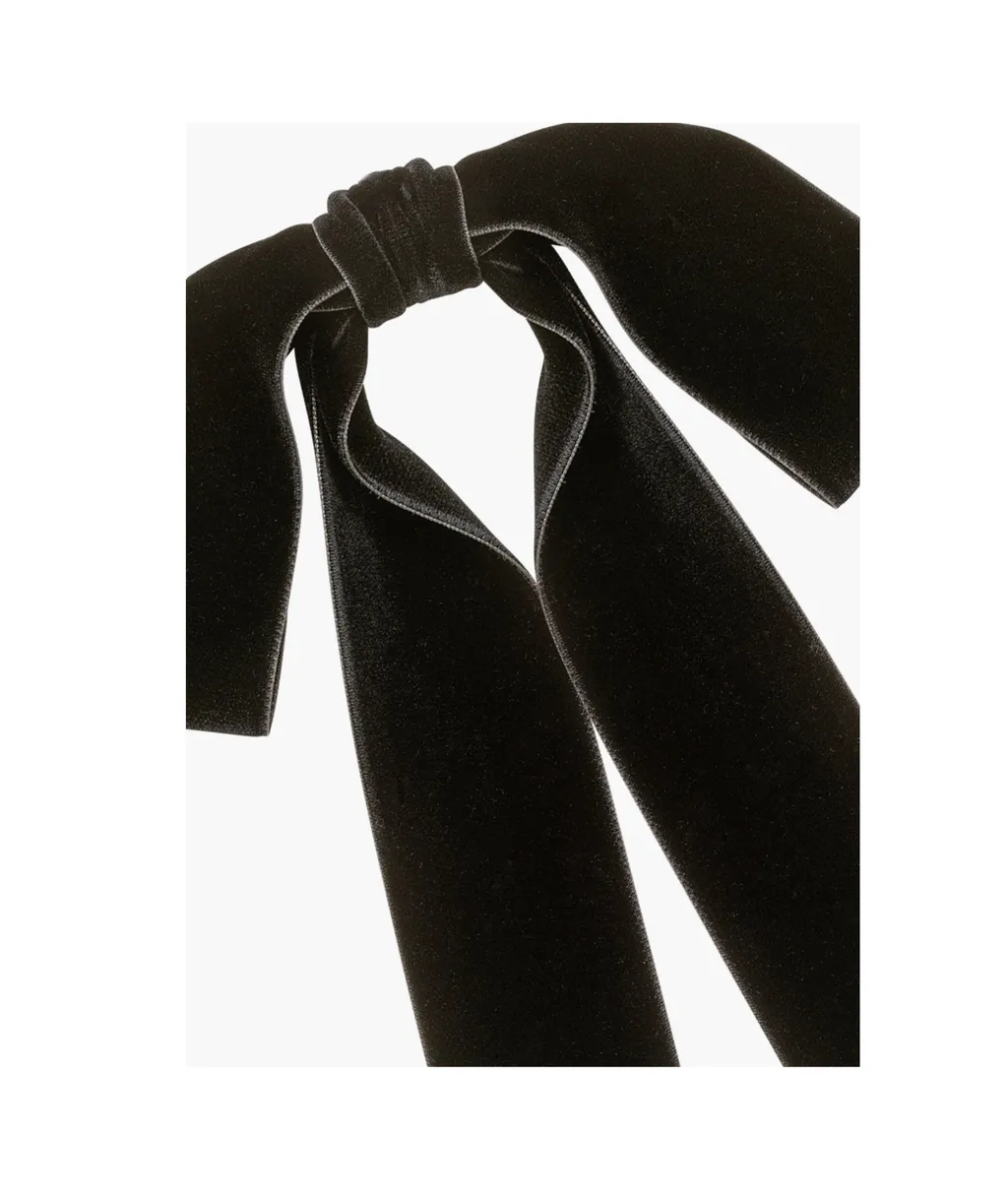 Bow-Detailing Velvet Head Piece