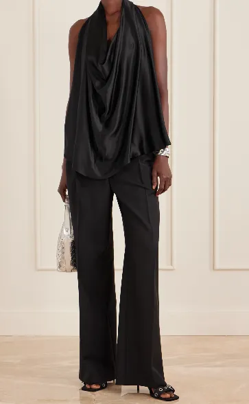 Wardrobe.Nyc Halterneck Cowl-Back Blouse