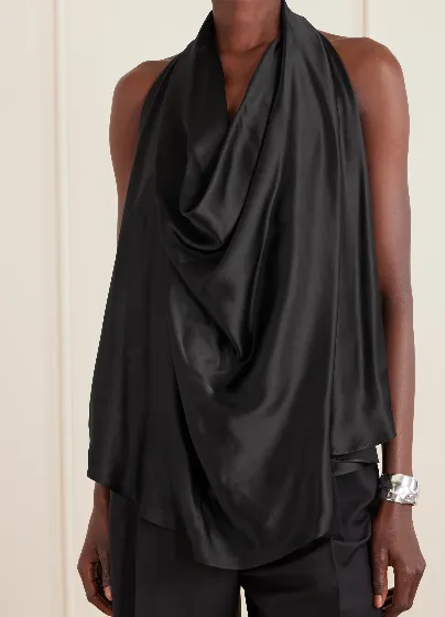 Wardrobe.Nyc Halterneck Cowl-Back Blouse
