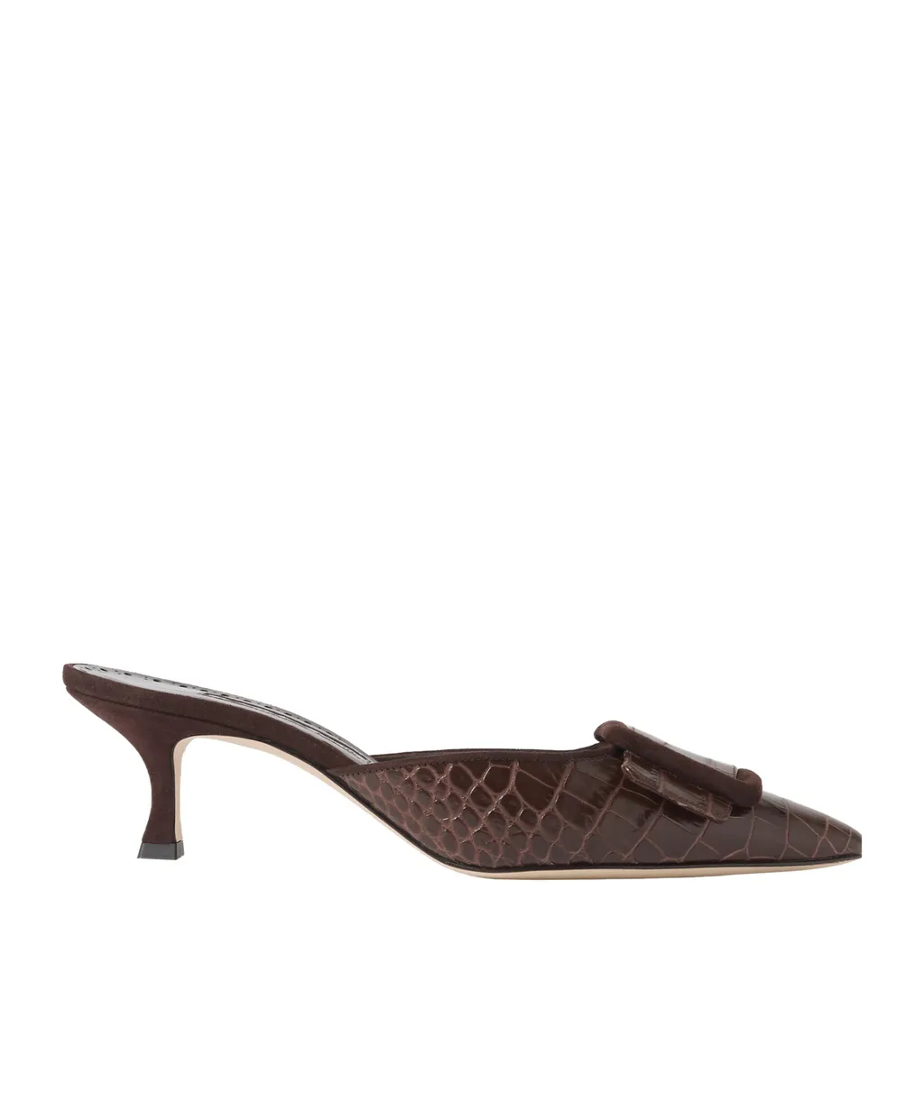 Maysalebi Square Button Muller Shoes
