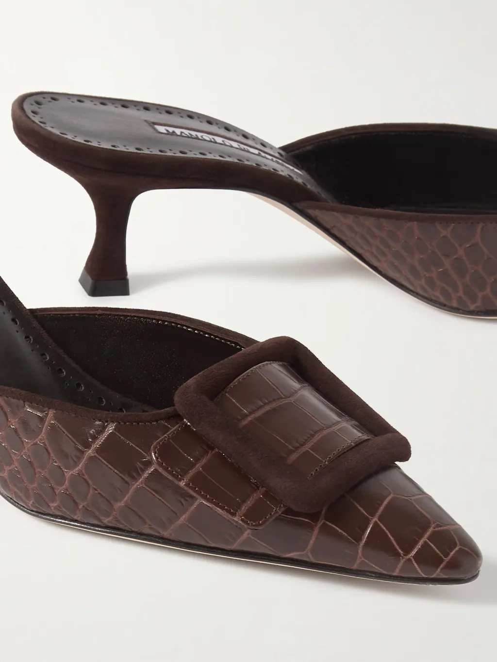 Maysalebi Square Button Muller Shoes