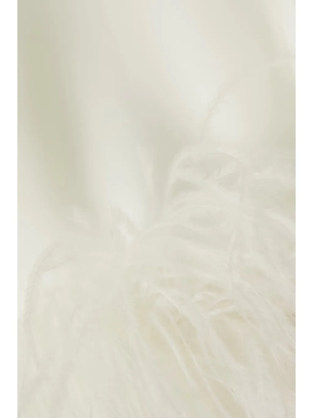 Hoku Short Feather-Trimmed Crepe Vest