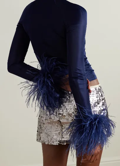 Alero Feather-Trim Top