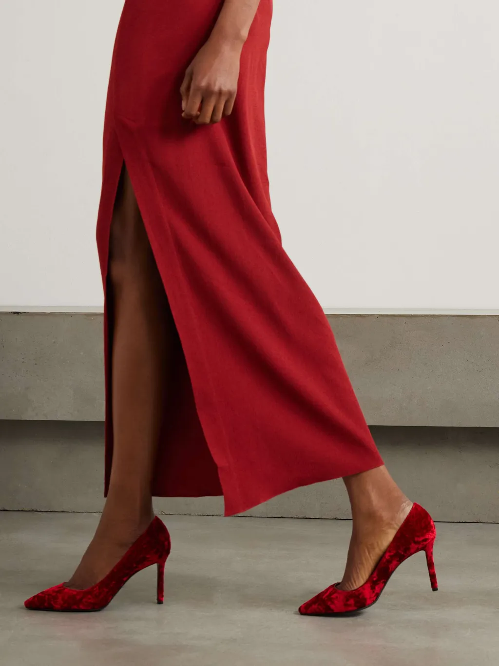 Romy 85 Velvet Pumps