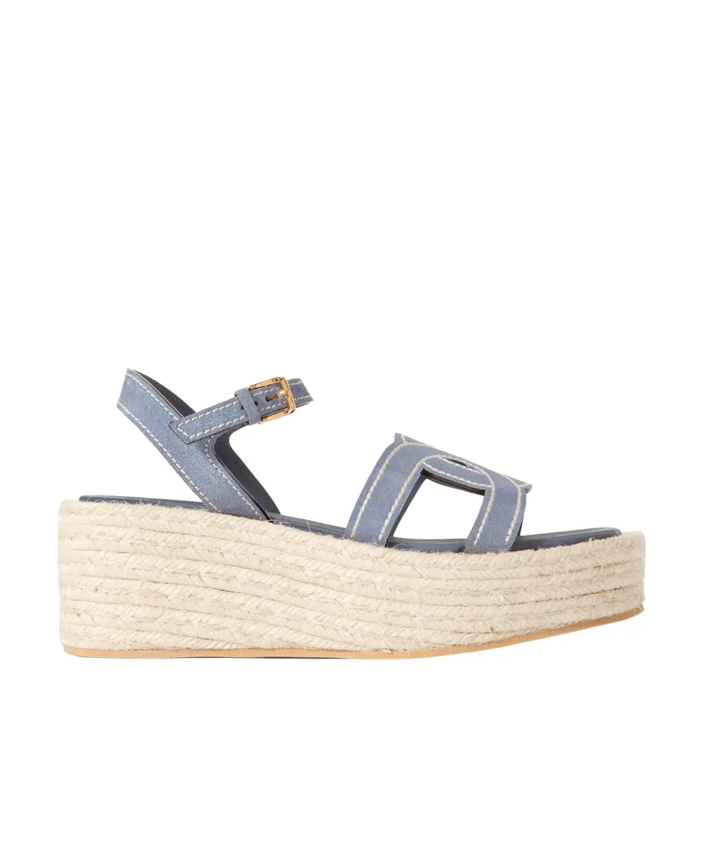 Open-Toed Wedge Sandals