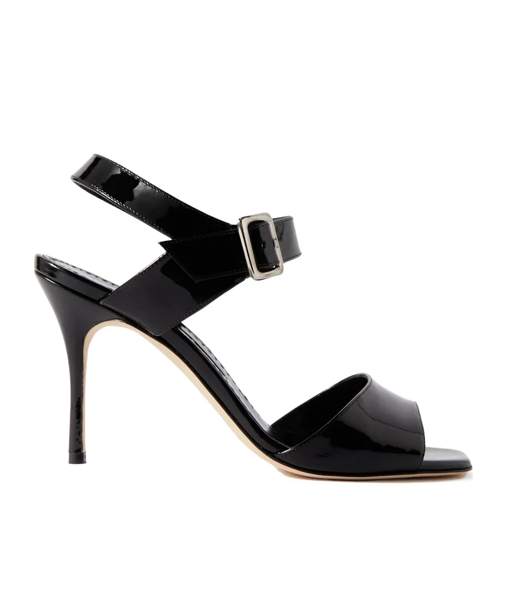 Fairu Square-Toed High-Heeled Sandals