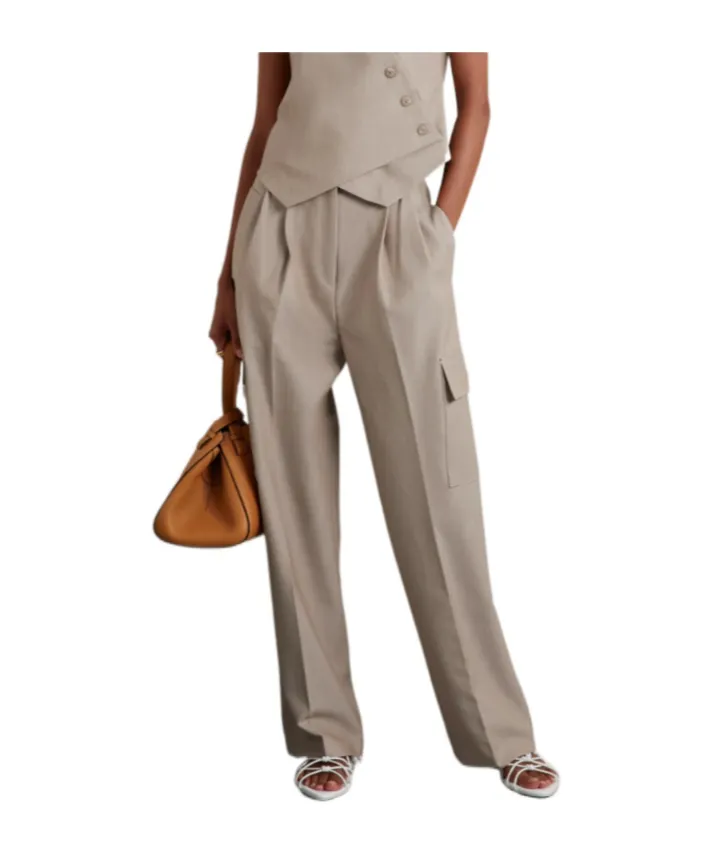 Maesa Wide-Leg Cargo Pants