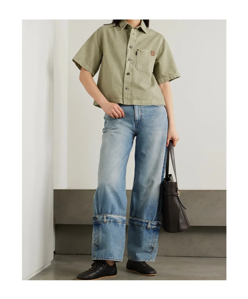Button-Down Denim Shirt
