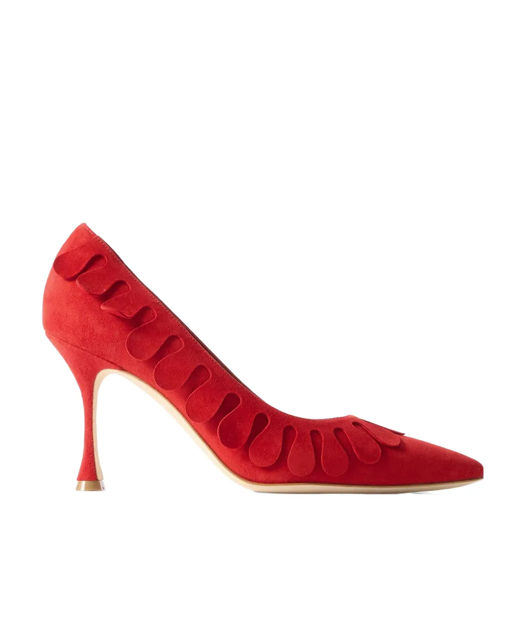 Tamak 90 AppliquÉD Suede Pumps