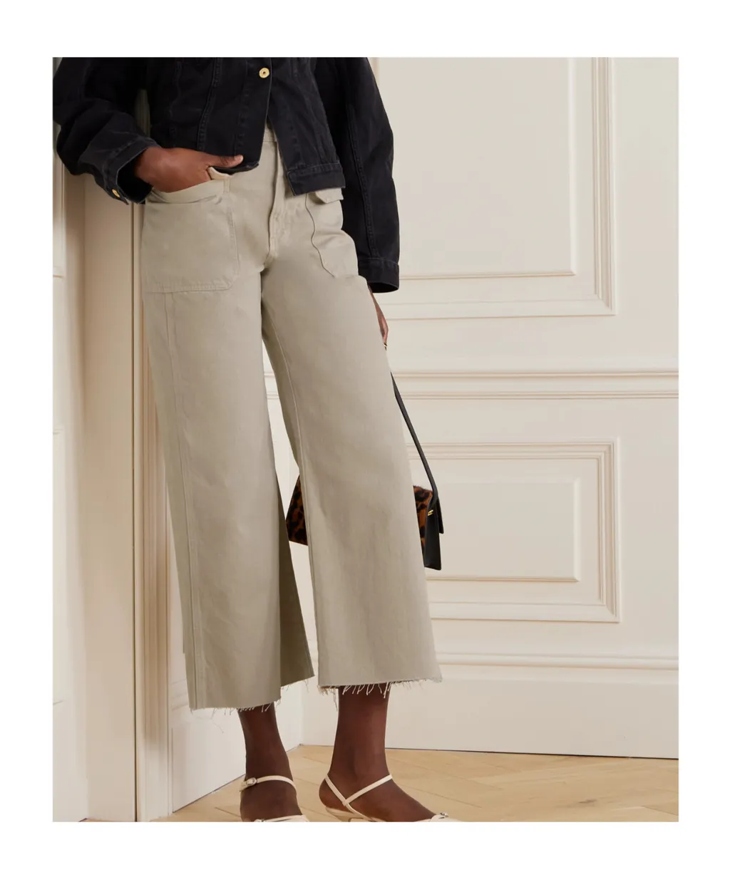 High-Waisted Casual Pants