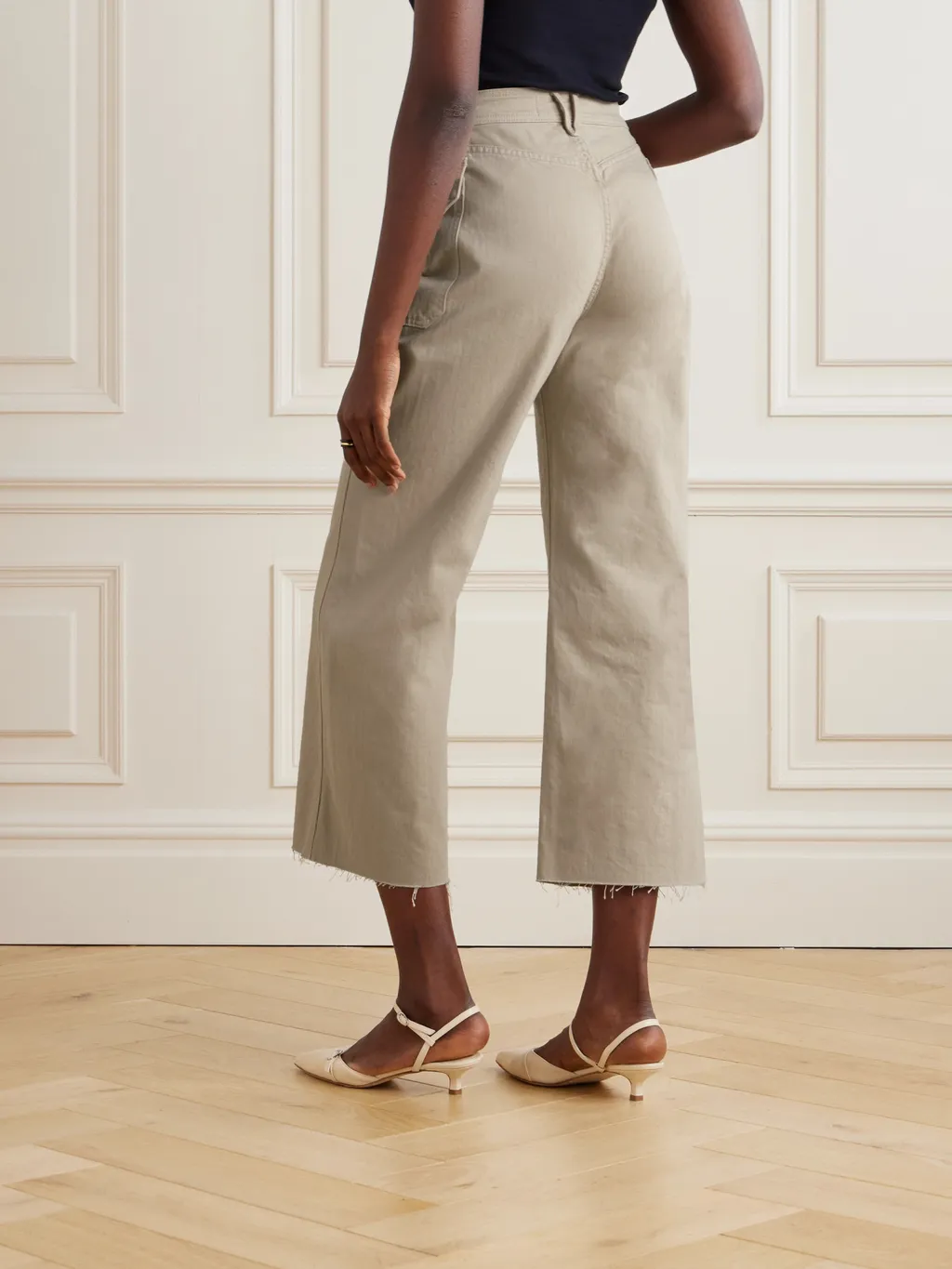 High-Waisted Casual Pants