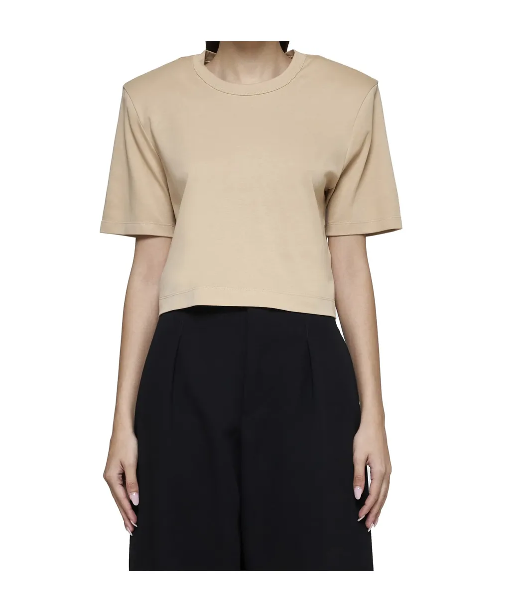 Crew Neck Cropped T-Shirt
