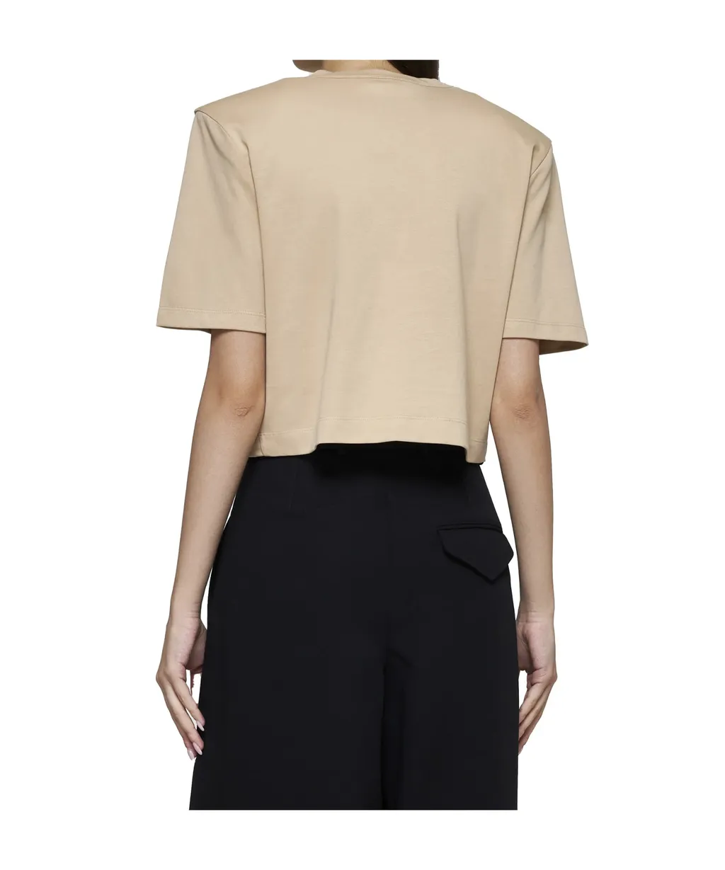 Crew Neck Cropped T-Shirt