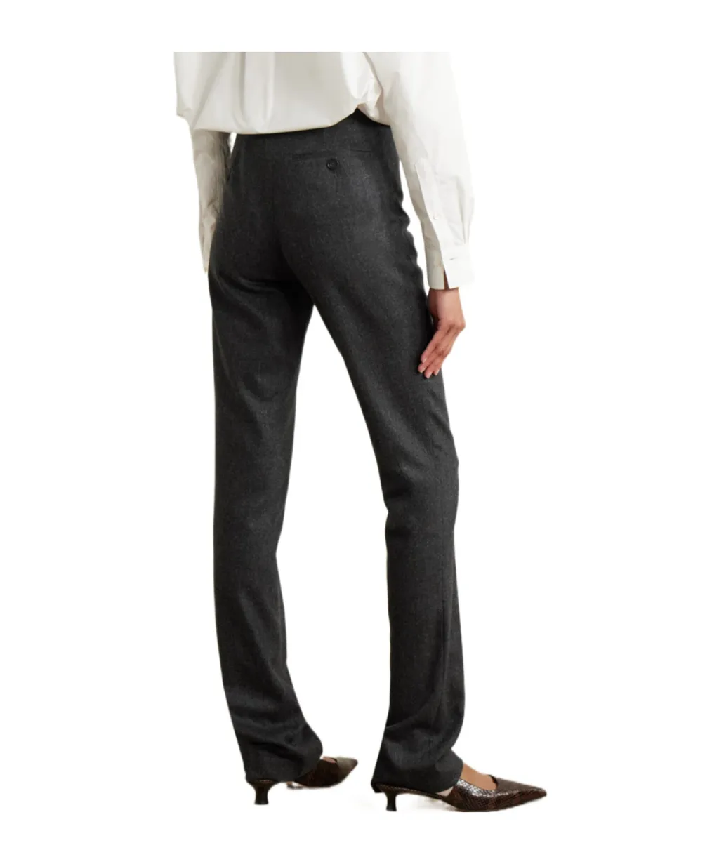 Morrison Wool-Blend Straight-Leg Pants