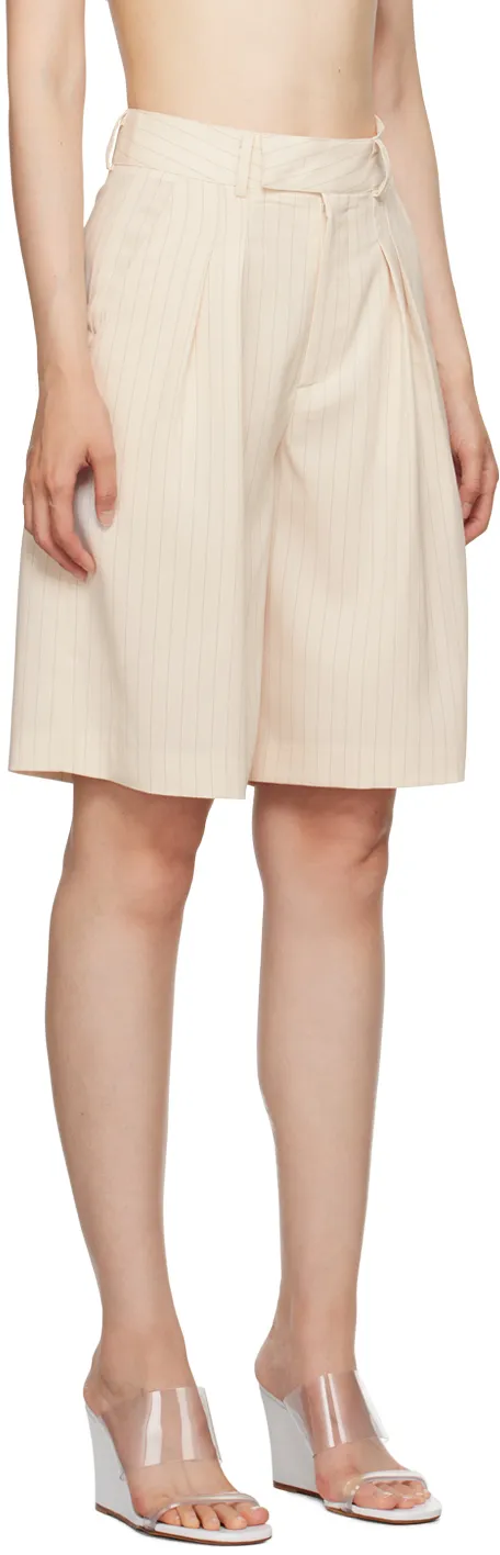 Vivian Pinstripe Bermuda Shorts