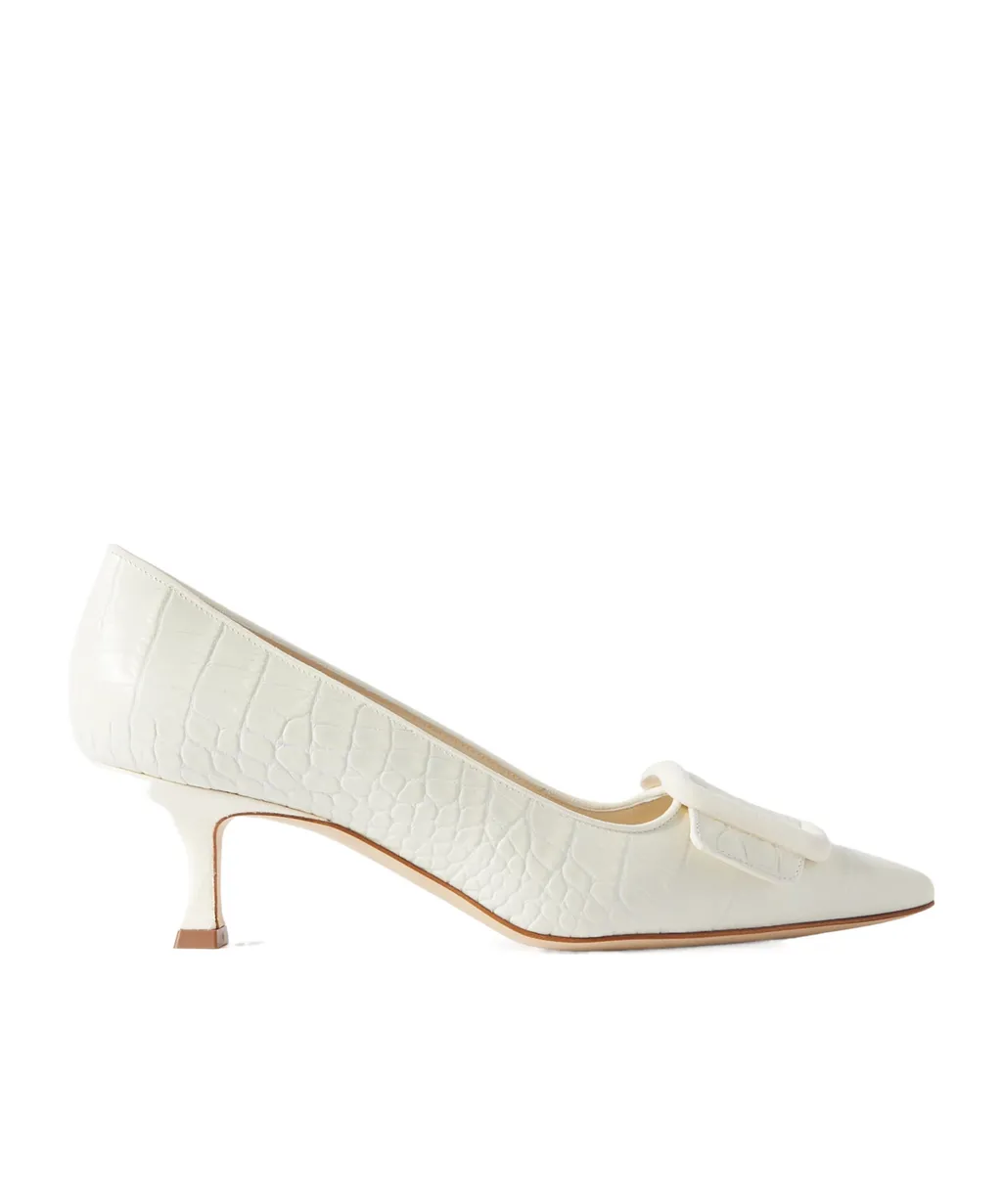 Maysale Buckle High-Heeled Single-Layer Shoes