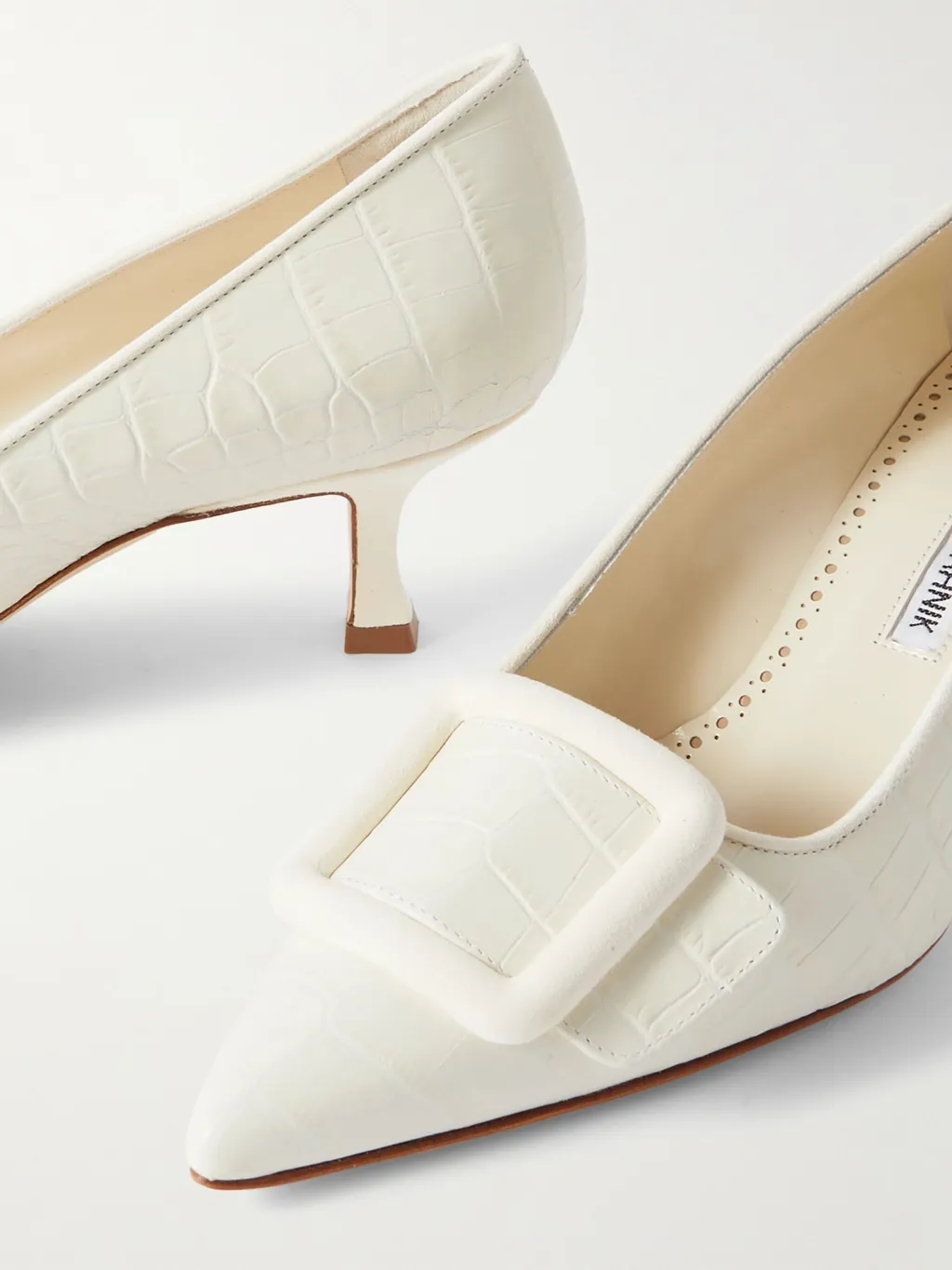 Maysale Buckle High-Heeled Single-Layer Shoes