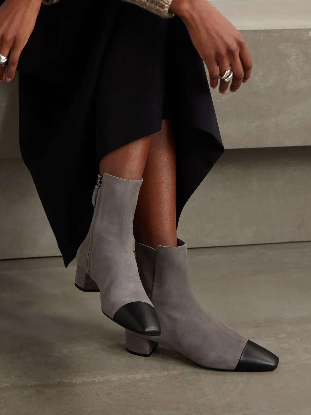 French Flirt Suede Ankle Boots