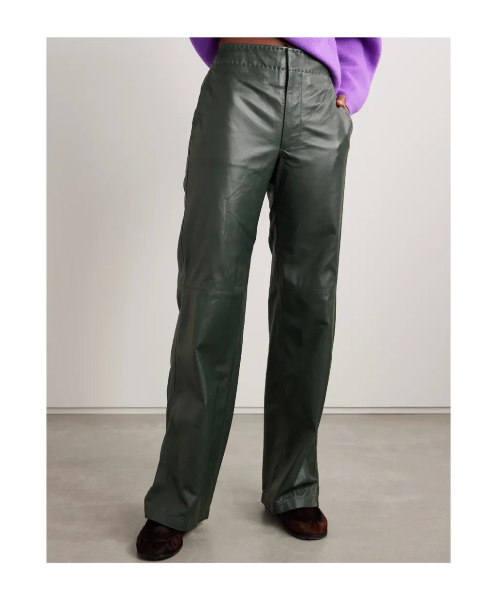 Patchwork Wide-Leg Casual Pants