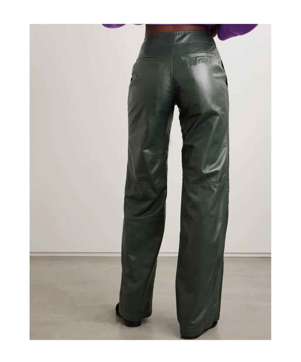 Patchwork Wide-Leg Casual Pants