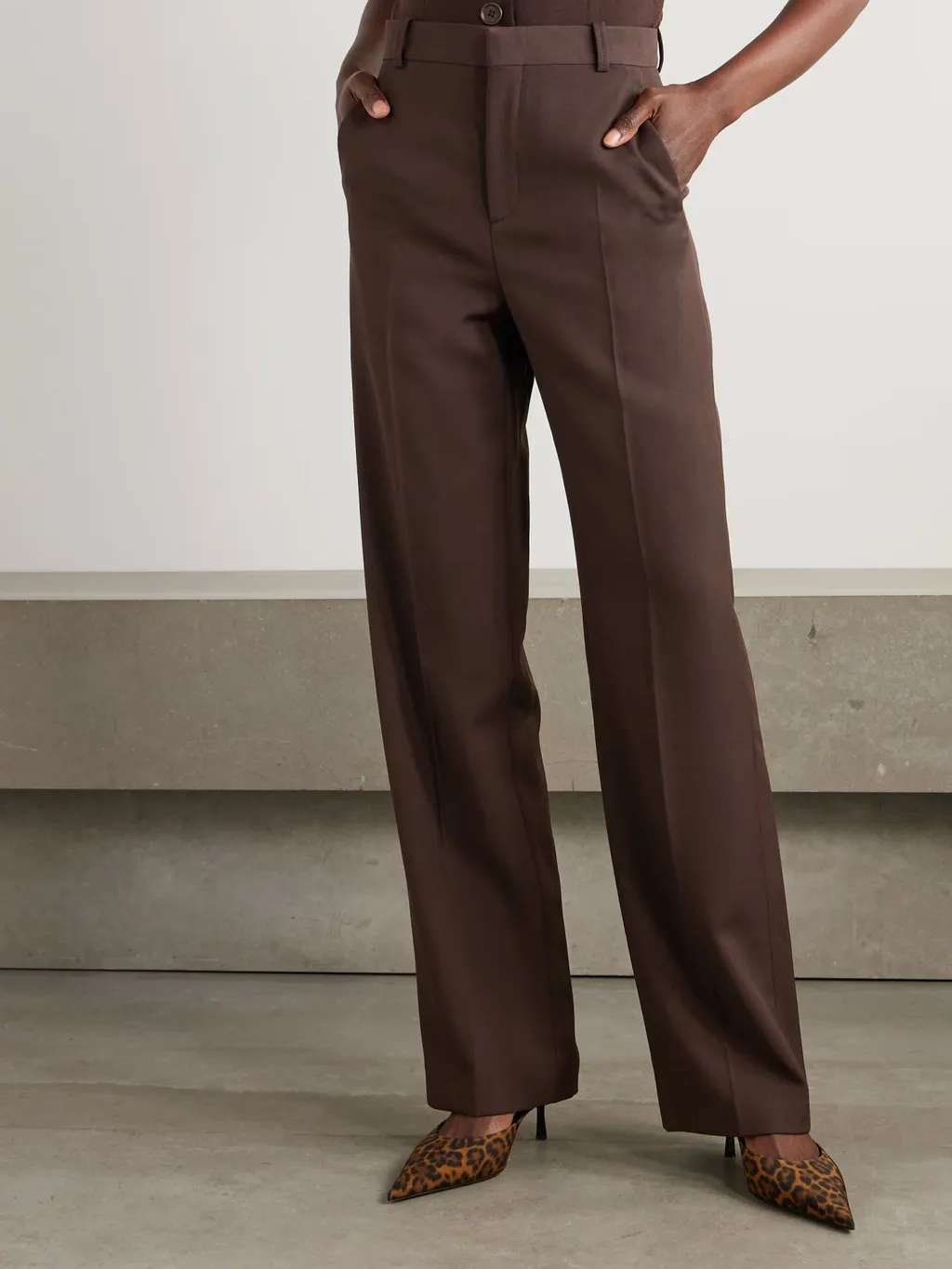 Straight-Leg Casual Pants