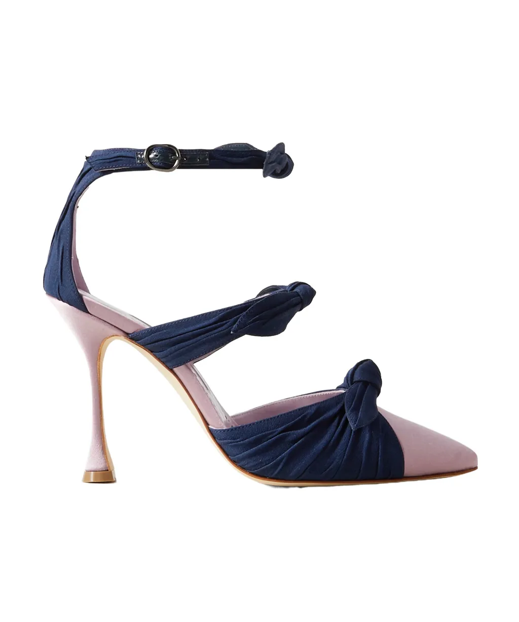 Smyrna Bow-Trimmed High-Heeled Sandals
