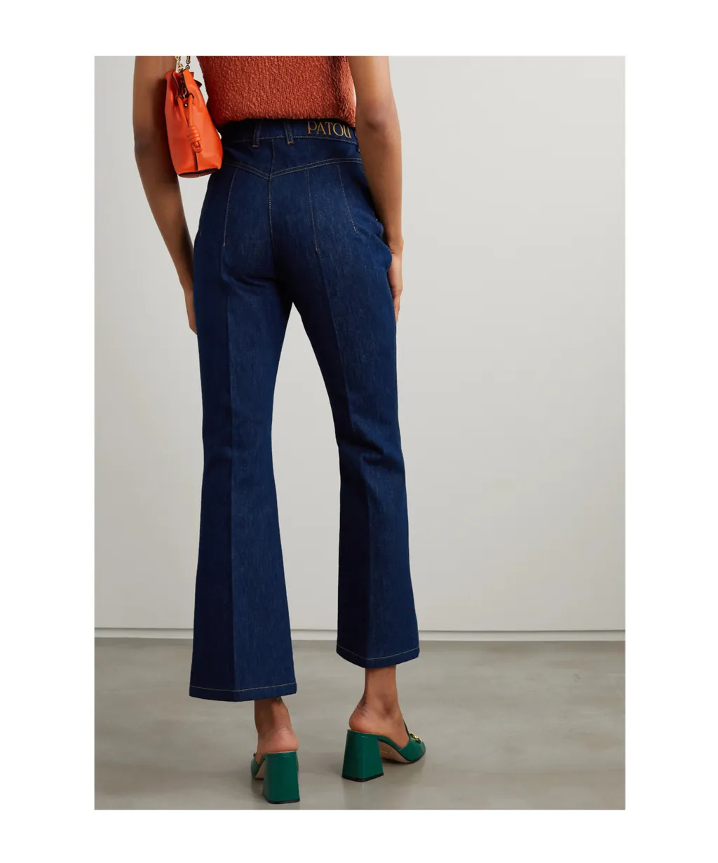 High-Waisted Straight Leg Jeans