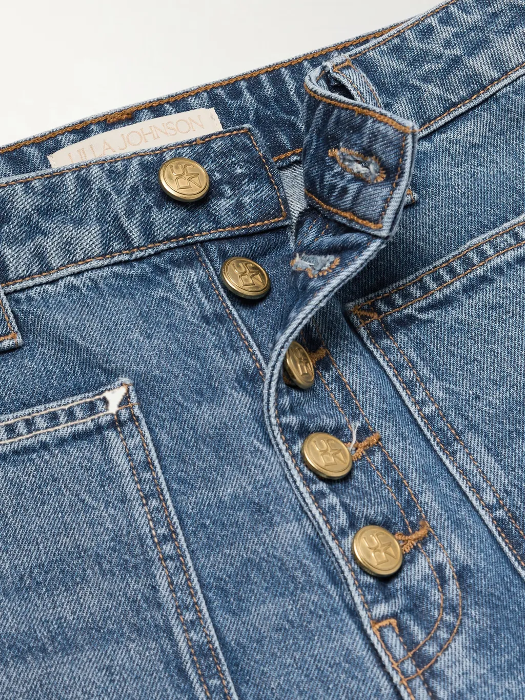 High-Waisted Flared Jeans