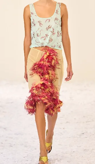 Gilda Embellished Chiffon Tank